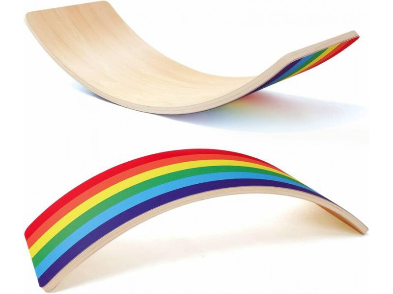 Rocking board felt - Rainbow