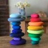 Rainbow stacking pebbles set of 16