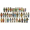 Wooden multicultural people 42pcs