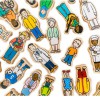 Wooden multicultural people 42pcs
