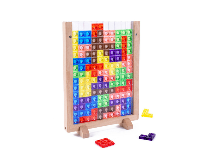 Acrylic tetris game