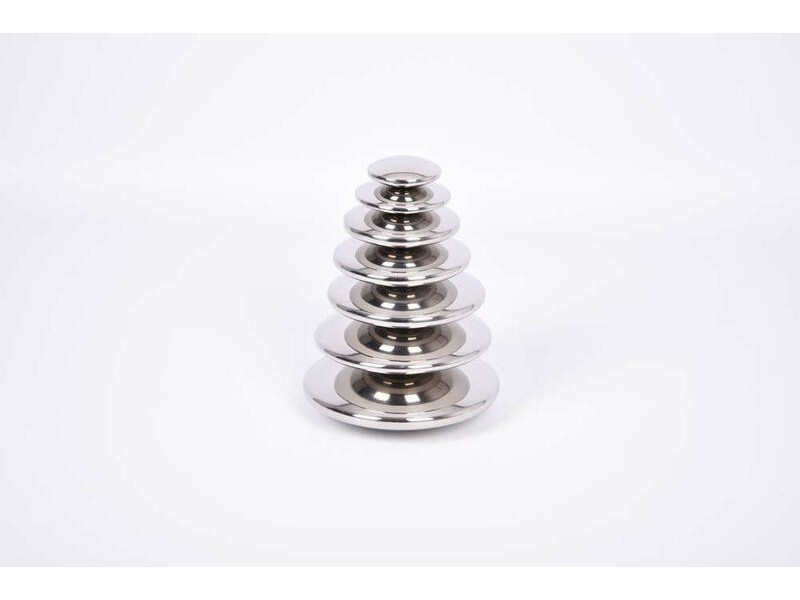 Sensory reflective silver buttons - Pk7