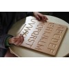 Wooden letter tracing board double sided