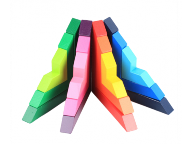 Right angled rainbow blocks