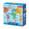 Map of the world jumbo puzzle 25pcs