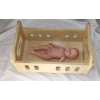 Wooden doll cradle