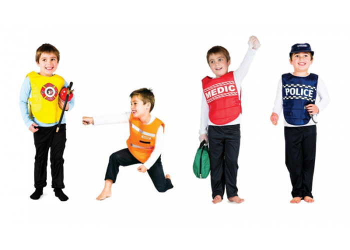 Role play vests set of 4