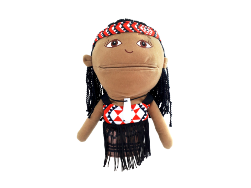 Maori girl hand puppet