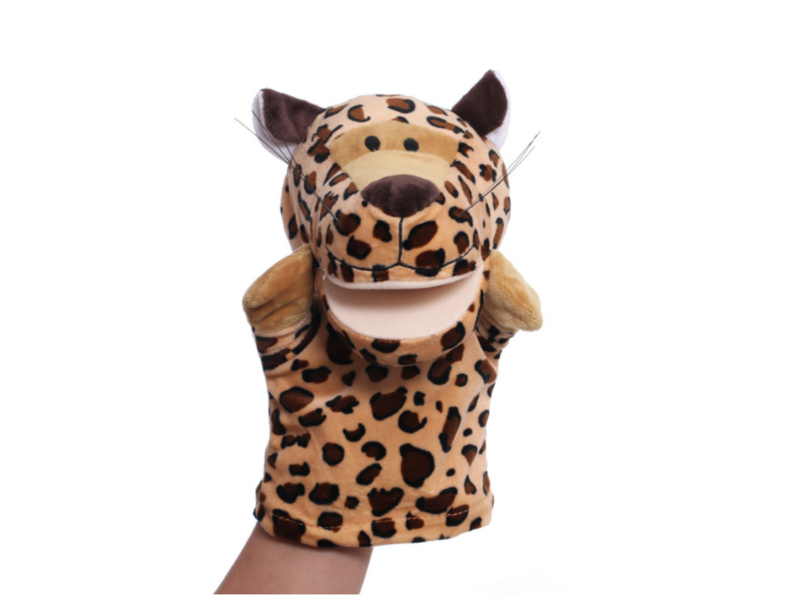 Open-mouth hand puppet - Cheetah