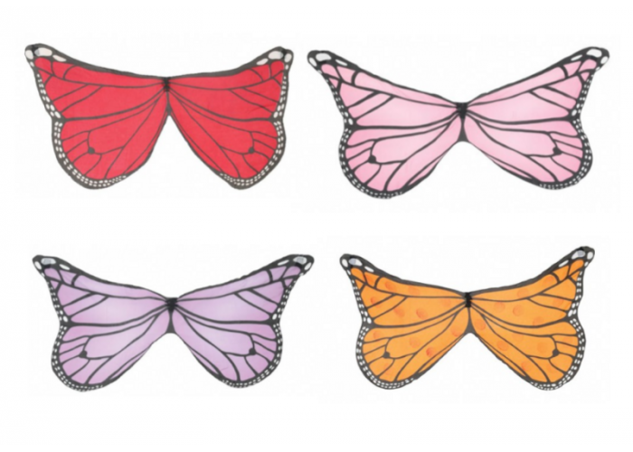Butterfly wing set of 4