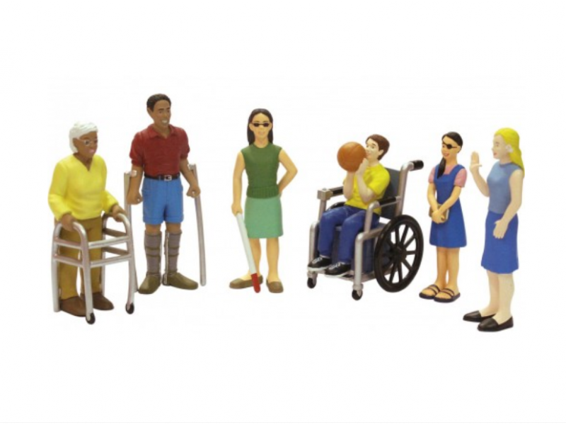 People with disabilities figures 6pcs