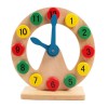 Wooden educational clock