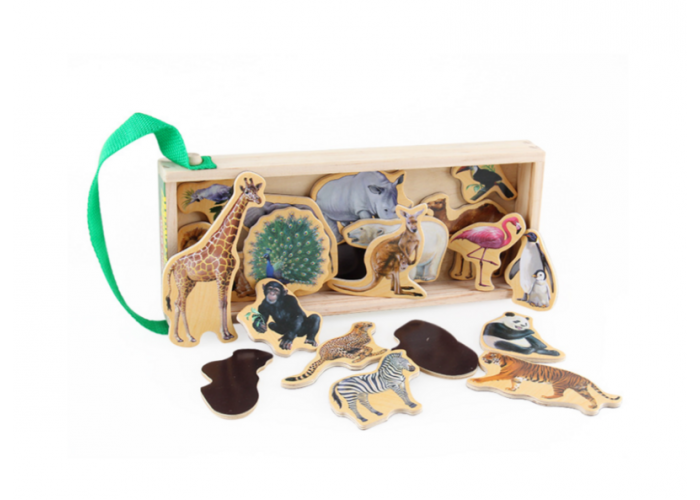 Wooden magnets - Wild animals