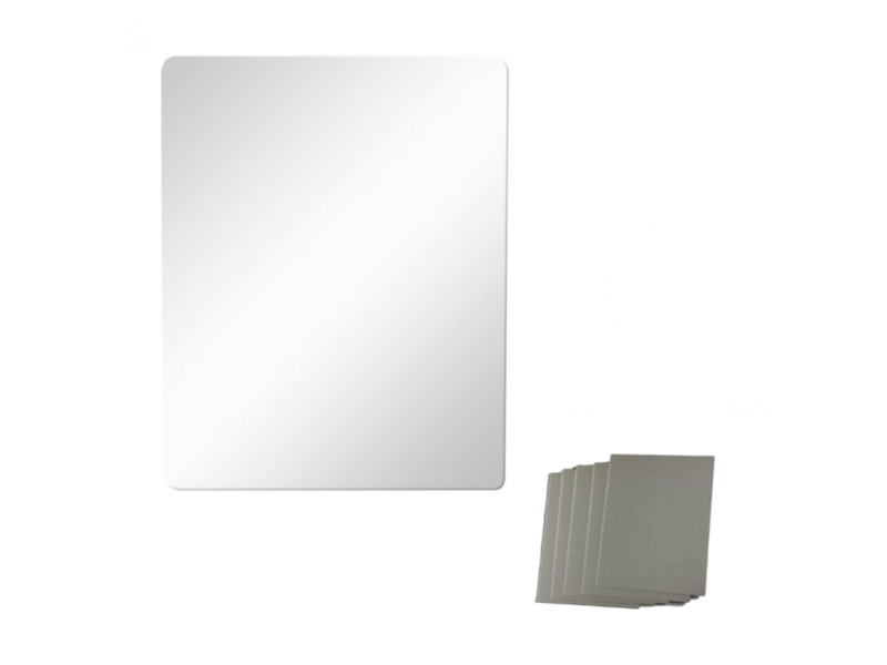 Acrylic mirror rectangle 30 x 23 cm set of 6