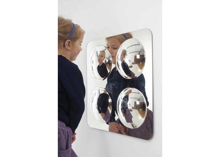 Large 4-Domed Acrylic Mirror Panel