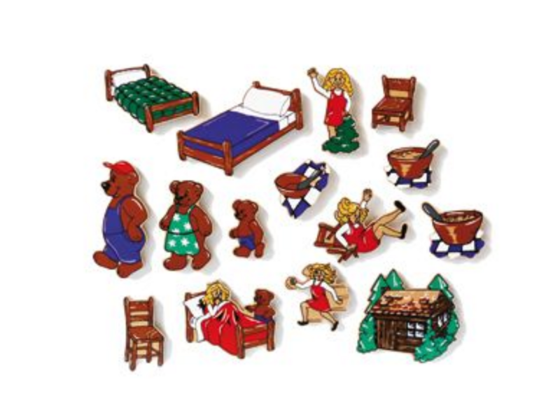Goldilock and the three bears magnetic story set