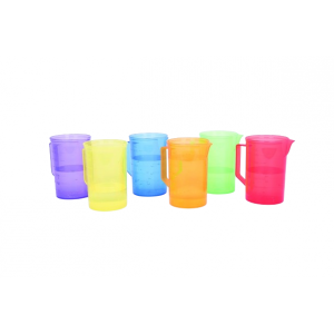 Translucent colour jug set PK6