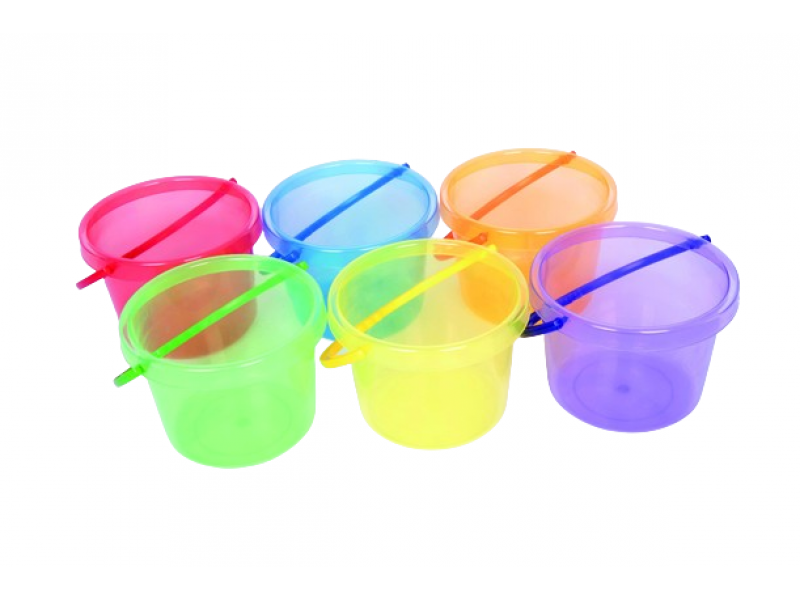 Translucent colour bucket set PK6