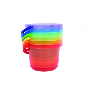 Translucent colour bucket set PK6