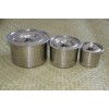 Stainless steel pots with lids set of 3 in different sizes