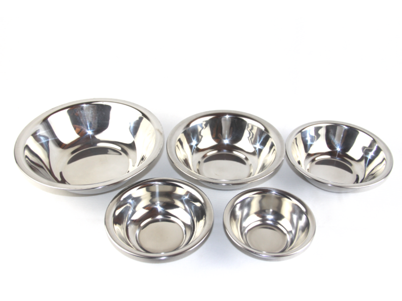 Stainless steel mixing bowls set of 5