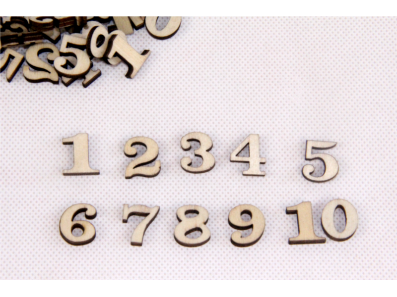 Wooden numbers 200pcs