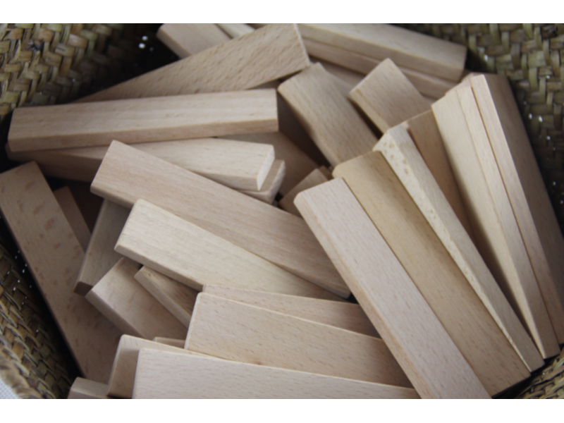 Wooden building blocks 50pcs