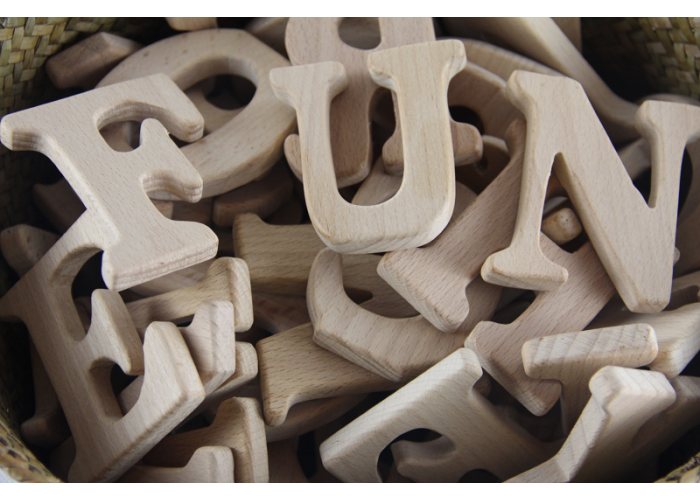 Wooden stand alone alphabets 26s