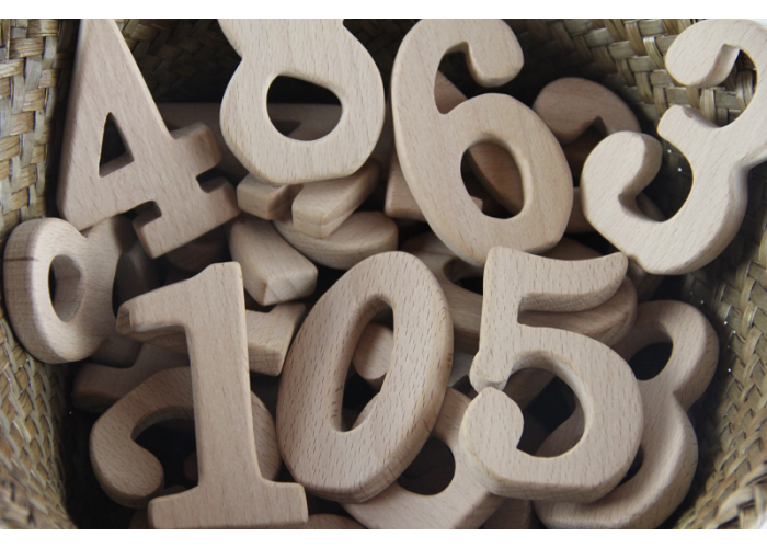 Wooden stand alone numbers 10s