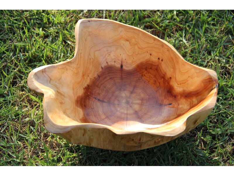 Large wooden bowl