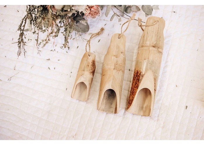 Bamboo scoops set of 3