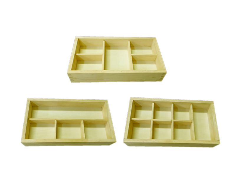 Montessori sorting trays set of 3