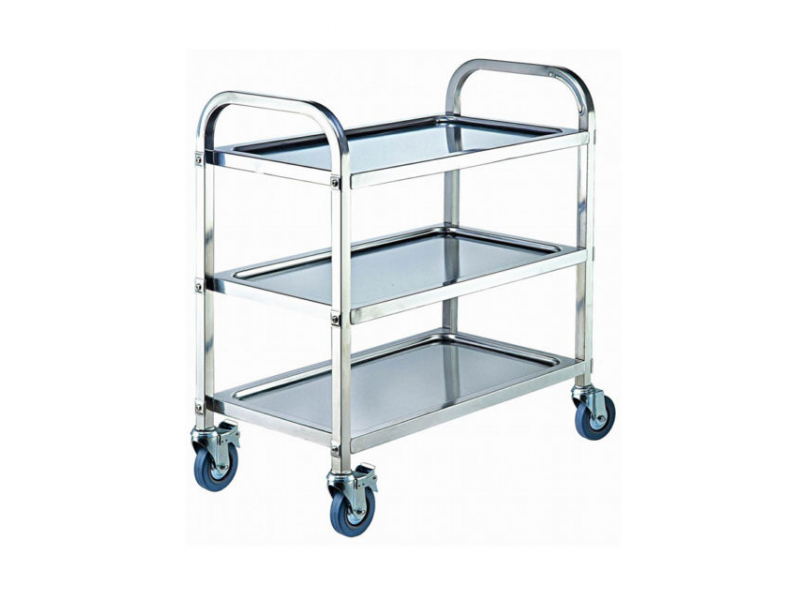 Stainless Steel Utility trolley with brakes