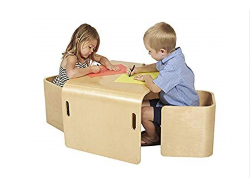 Multipurpose children table and chairs set