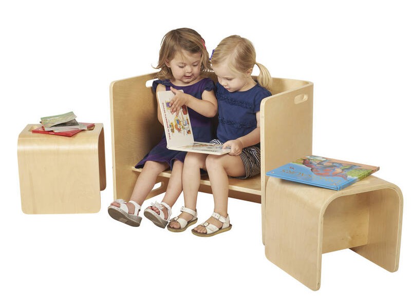 Multipurpose children table and chairs set