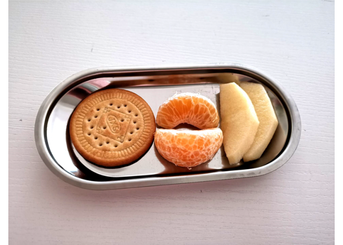 Stainless steel snack tray