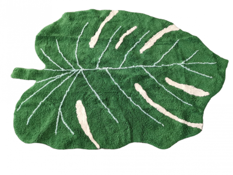 Green leaf mat