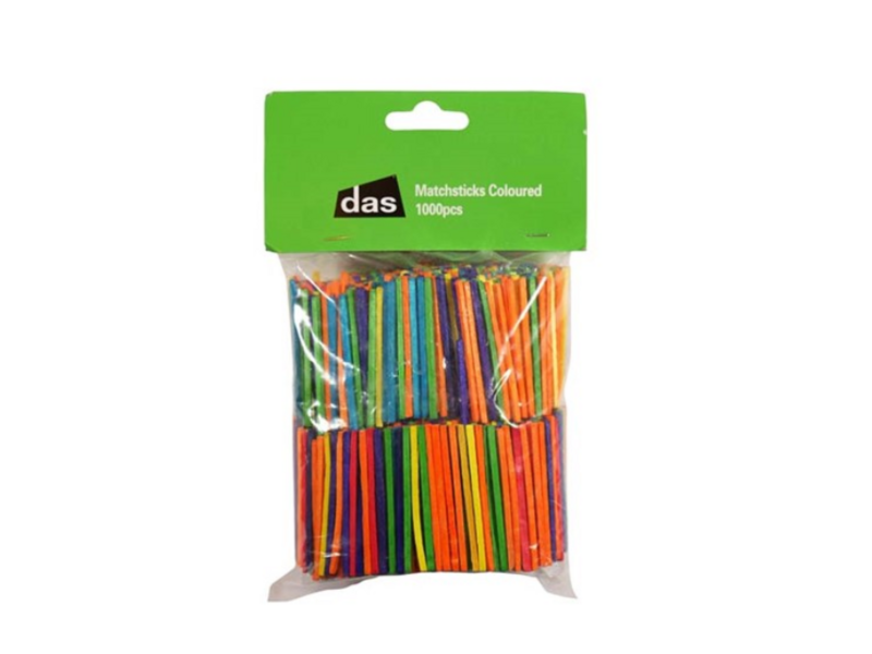 Coloured Match Sticks 1000pcs