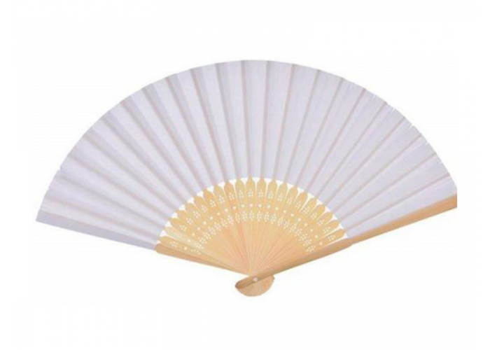 Chinese bamboo paper fan pk of 10