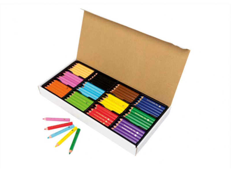 Jumbo colouring pencils hexagonal shapes pk120