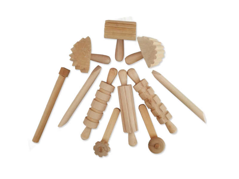 Wooden dough tools 12pcs