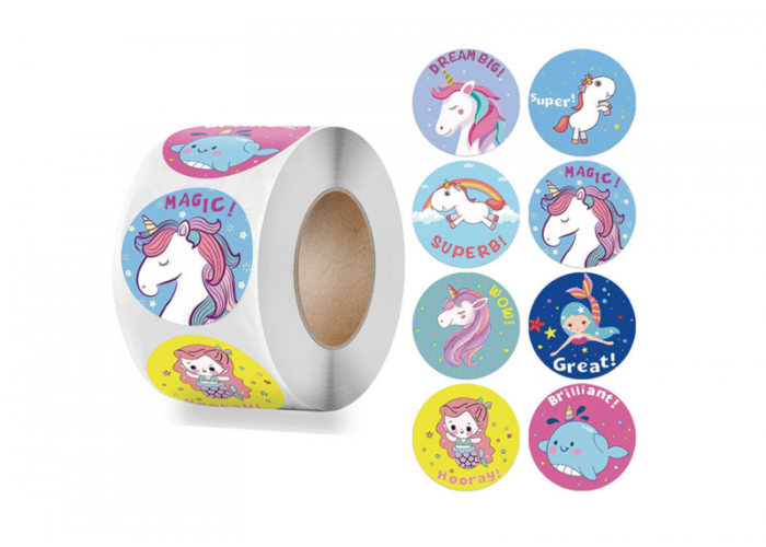 Unicorn stickers 500pcs