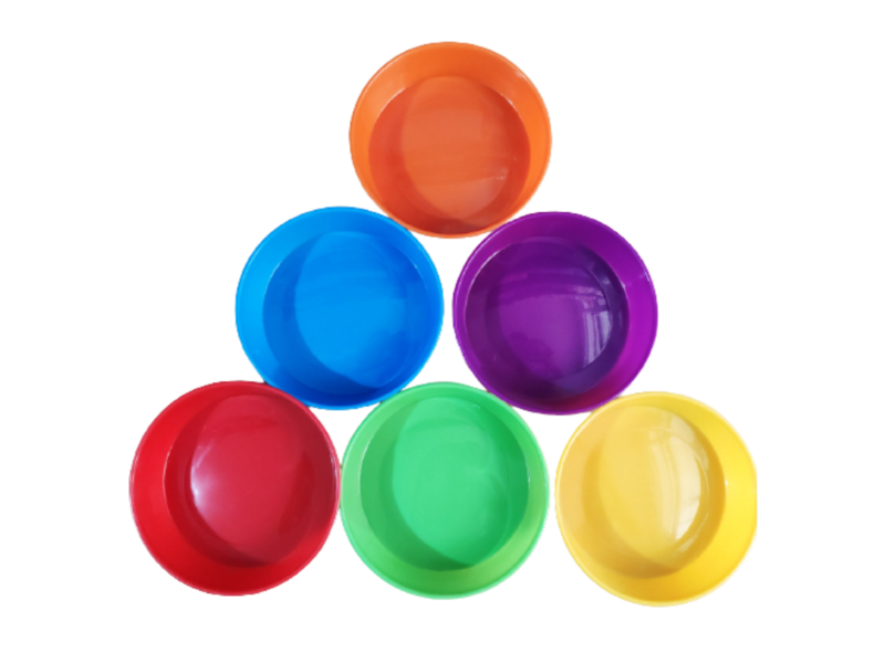 Coloured sorting bowls 6s