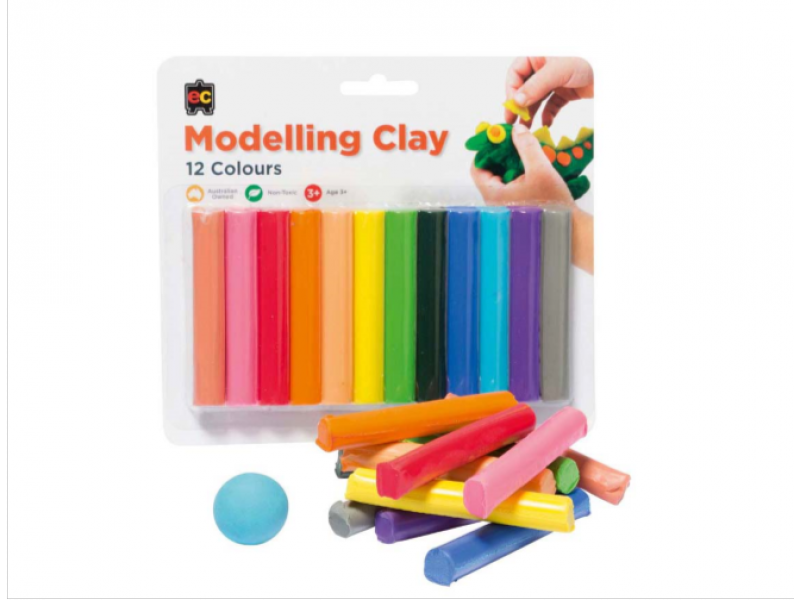 Rainbow modelling clay assorted Pk12