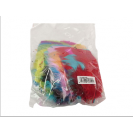 Feathers assorted colours 4cm