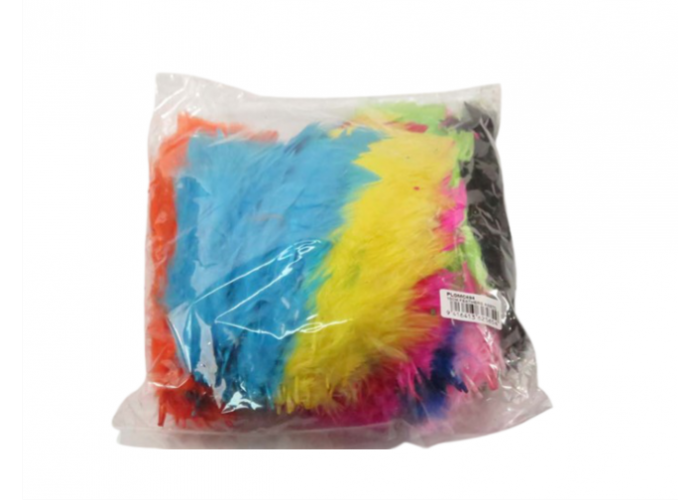Feathers assorted colours 10cm