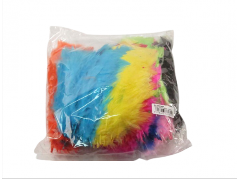 Feathers assorted colours 10cm