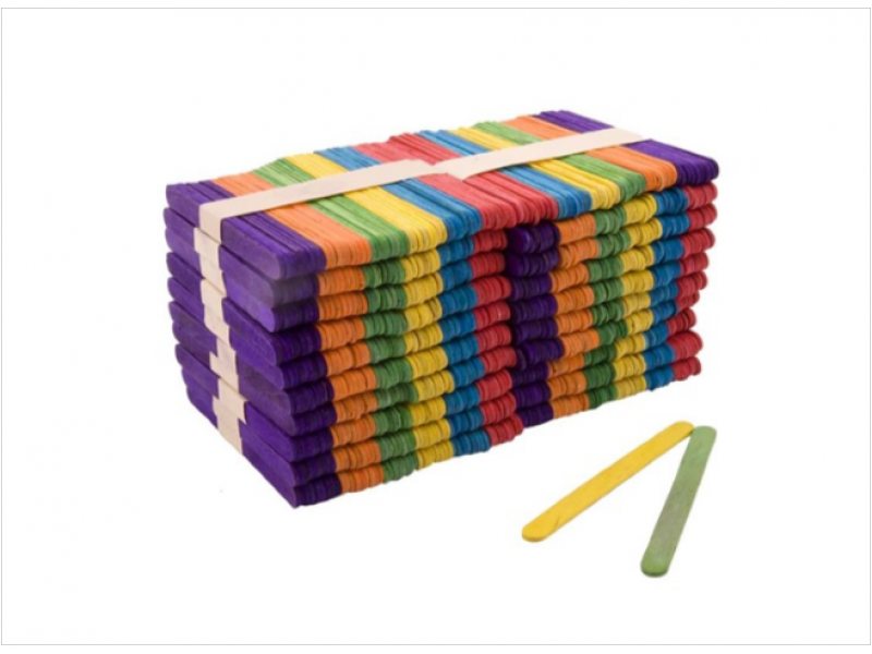 Popsticks coloured 500pcs