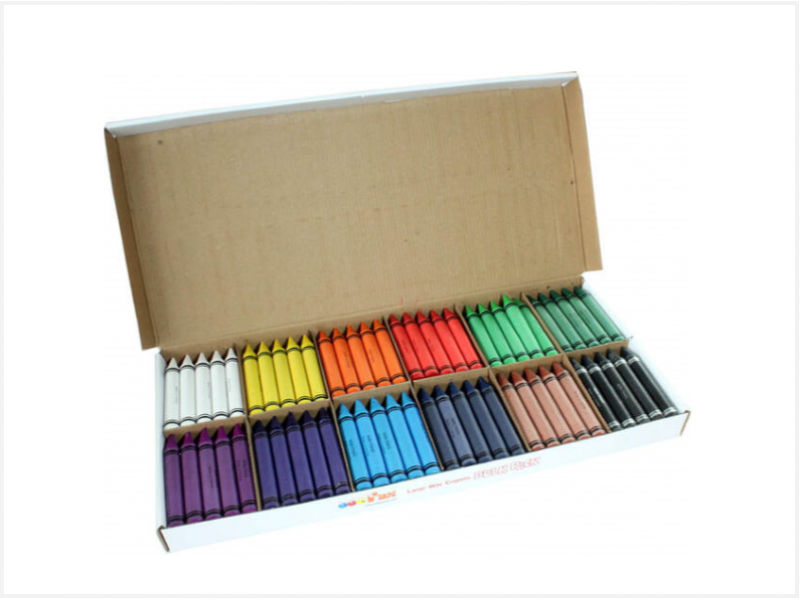 Classpack large wax crayons Pk120