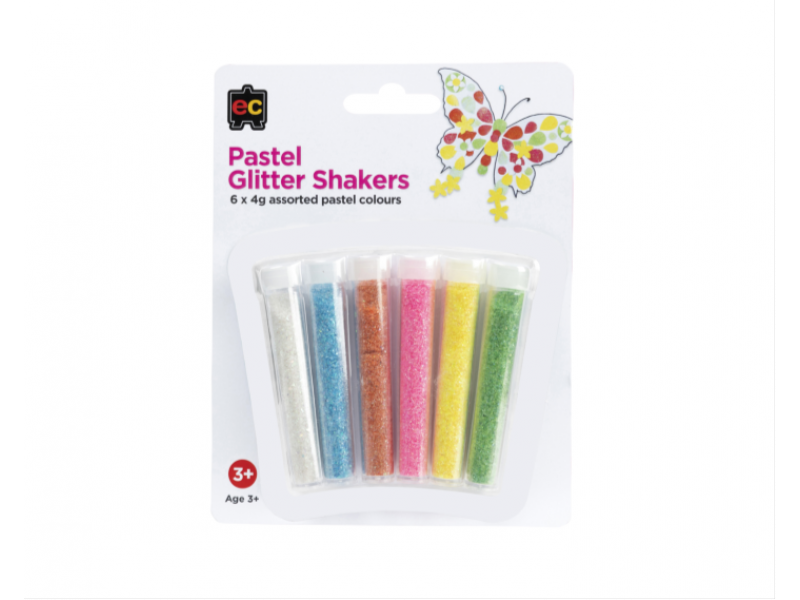 Glitter Shakers Pastel Pack 6 x 4g